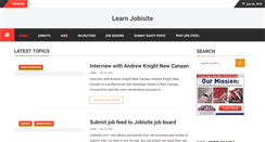 Desktop Screenshot of learn.jobisite.com